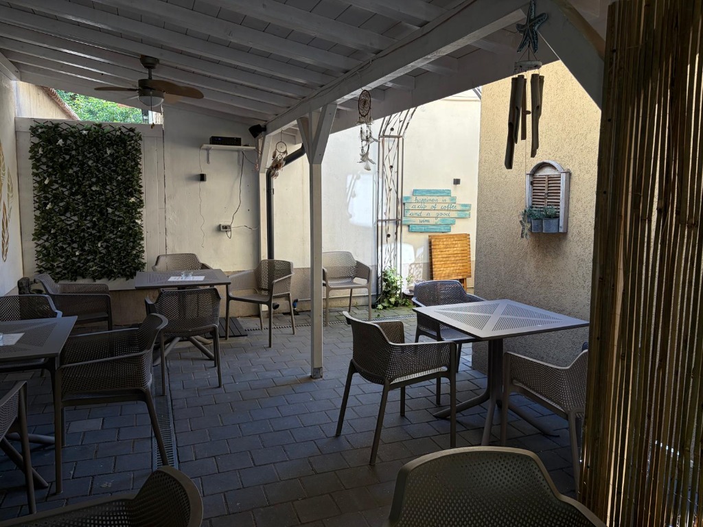 Bistro Papas — happiness is a cup of coffee and good company sign